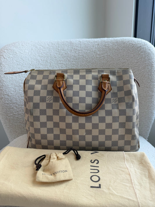 Louis Vuitton Speedy 30 Damier Azur